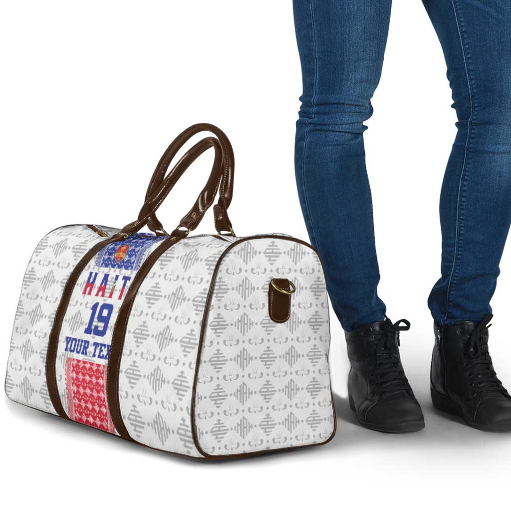 Custom Afro-Haitians Football Travel Bag National Flag Design