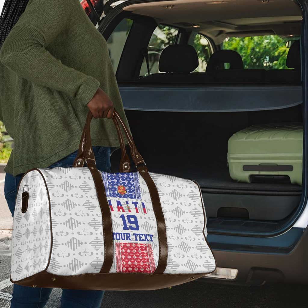 Custom Afro-Haitians Football Travel Bag National Flag Design