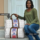 Custom Afro-Haitians Football Travel Bag National Flag Design