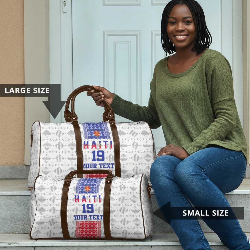 Custom Afro-Haitians Football Travel Bag National Flag Design
