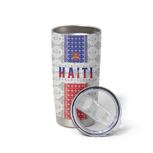 Custom Afro-Haitians Football Tumbler Cup National Flag Design - African Pride
