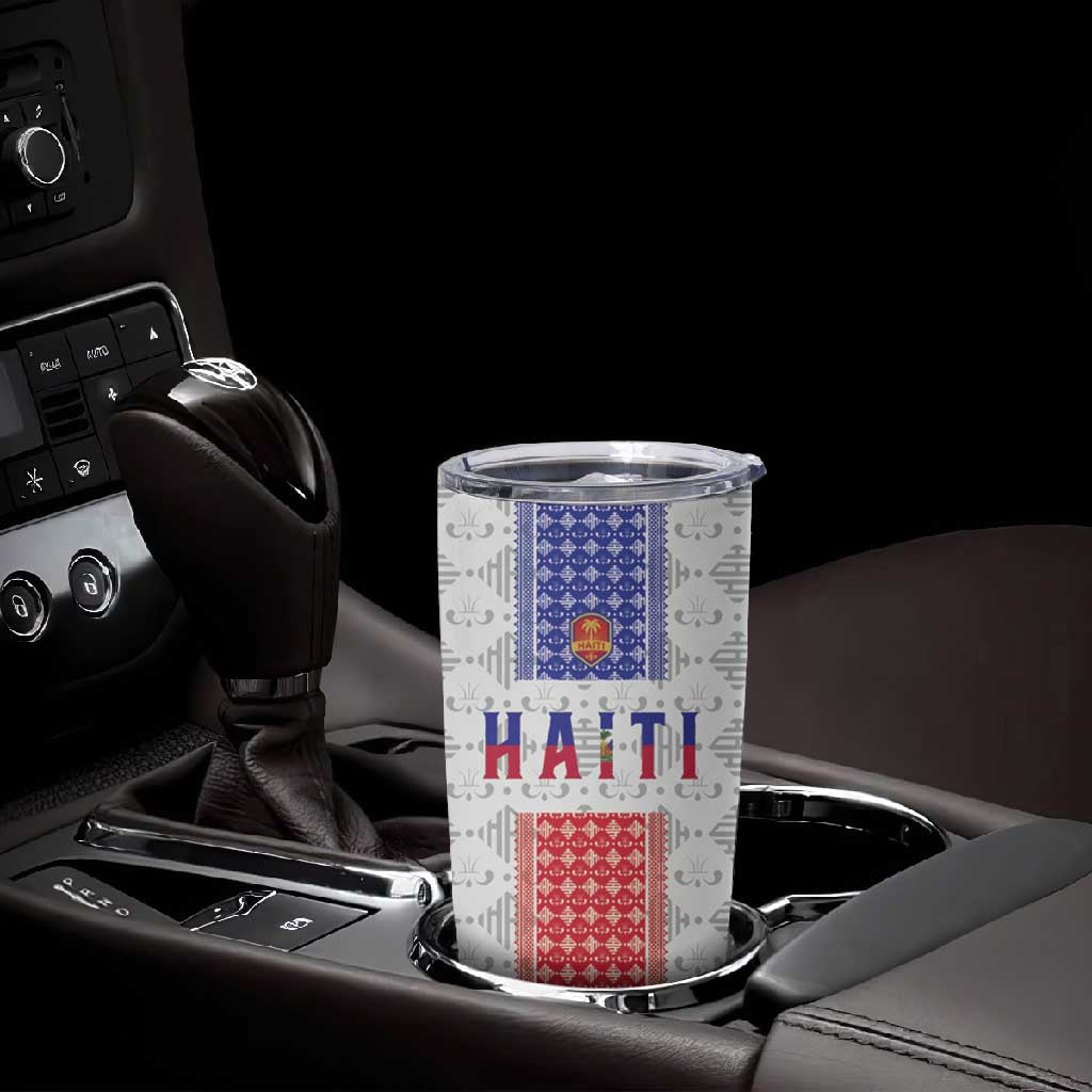 Custom Afro-Haitians Football Tumbler Cup National Flag Design - African Pride