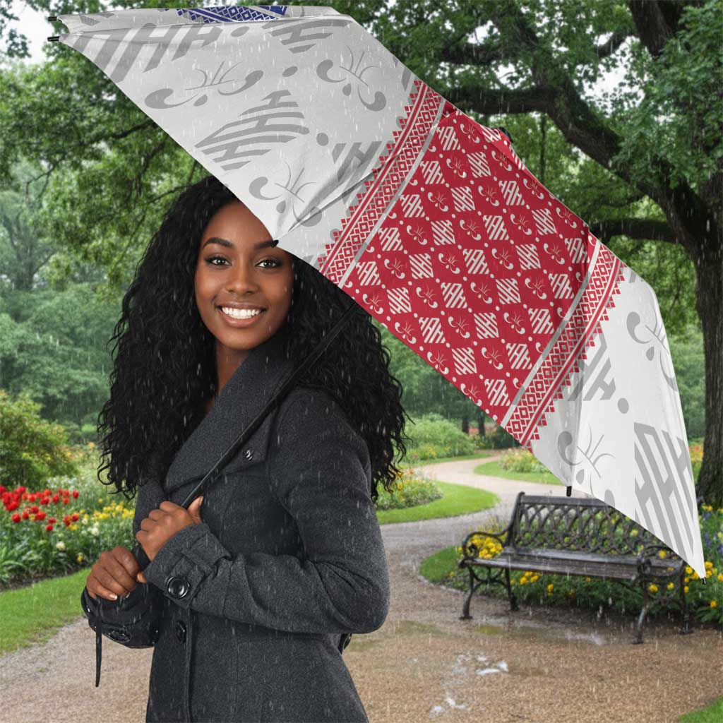 Custom Afro-Haitians Football Umbrella National Flag Design