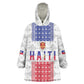 Custom Afro-Haitians Football Wearable Blanket Hoodie National Flag Design - African Pride