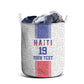 Custom Afro-Haitians Football Laundry Basket Paisley Flag Pattern Design - African Pride