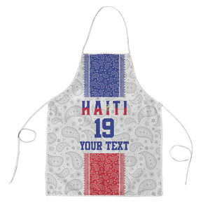 Custom Afro-Haitians Football Apron Paisley Flag Pattern Design