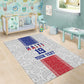 Custom Afro-Haitians Football Area Rug Paisley Flag Pattern Design - African Pride
