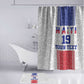 Custom Afro-Haitians Football Bathroom Set Paisley Flag Pattern Design