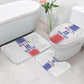 Custom Afro-Haitians Football Bathroom Set Paisley Flag Pattern Design