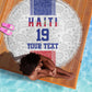 Custom Afro-Haitians Football Beach Blanket Paisley Flag Pattern Design - African Pride