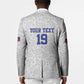 Custom Afro-Haitians Football Blazer Paisley Flag Pattern Design
