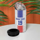 Custom Afro-Haitians Football 4 in 1 Can Cooler Tumbler Paisley Flag Pattern Design - African Pride