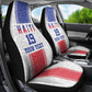 Custom Afro-Haitians Football Car Seat Cover Paisley Flag Pattern Design - African Pride