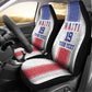 Custom Afro-Haitians Football Car Seat Cover Paisley Flag Pattern Design - African Pride
