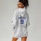 Custom Afro-Haitians Football Hoodie Dress Paisley Flag Pattern Design - African Pride