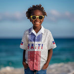 Custom Afro-Haitians Football Kid Hawaiian Shirt Paisley Flag Pattern Design LT19