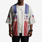 Custom Afro-Haitians Football Kimono Paisley Flag Pattern Design