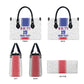Custom Afro-Haitians Football Leather Bag Paisley Flag Pattern Design