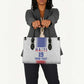 Custom Afro-Haitians Football Leather Bag Paisley Flag Pattern Design