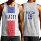 Custom Afro-Haitians Football Men Tank Top Paisley Flag Pattern Design - African Pride