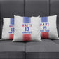 Custom Afro-Haitians Football Pillow Cover Paisley Flag Pattern Design