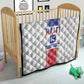 Custom Afro-Haitians Football Quilt Paisley Flag Pattern Design - African Pride