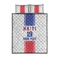 Custom Afro-Haitians Football Quilt Bed Set Paisley Flag Pattern Design - African Pride