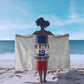 Custom Afro-Haitians Football Sarong Paisley Flag Pattern Design - African Pride