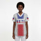 Custom Afro-Haitians Football Scrub Top Paisley Flag Pattern Design - African Pride