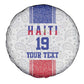 Custom Afro-Haitians Football Spare Tire Cover Paisley Flag Pattern Design - African Pride