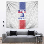 Custom Afro-Haitians Football Tapestry Paisley Flag Pattern Design - African Pride