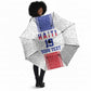 Custom Afro-Haitians Football Umbrella Paisley Flag Pattern Design