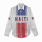 Custom Afro-Haitians Football Women Casual Shirt Paisley Flag Pattern Design - African Pride