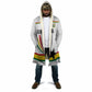 Custom World Football 2026 Ghana Cloak Black Star Adinkra Heritage White Version