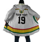 Custom World Football 2026 Ghana Cloak Black Star Adinkra Heritage White Version