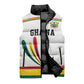 Custom World Football 2026 Ghana Sleeveless Puffer Jacket Black Star Adinkra Heritage White Version