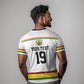 Custom World Football 2026 Ghana T shirt Black Star Adinkra Heritage White Version