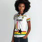 Custom World Football 2026 Ghana Women Polo Shirt Black Star Adinkra Heritage White Version