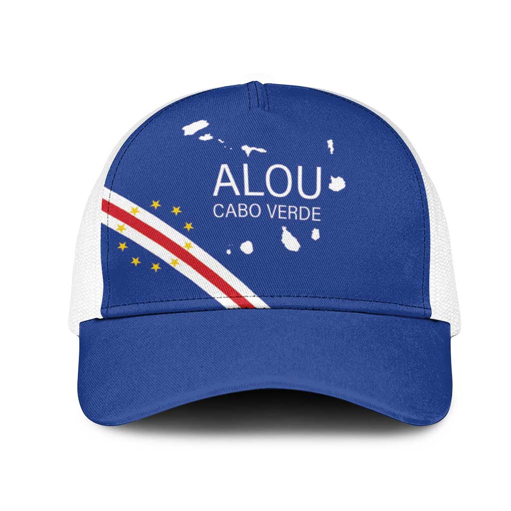 Alou Cabo Verde Football Mesh Trucker Cap Island Map Flag Pride