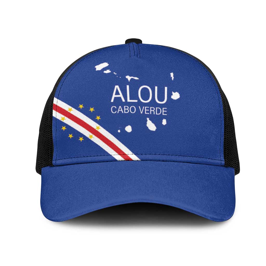 Alou Cabo Verde Football Mesh Trucker Cap Island Map Flag Pride
