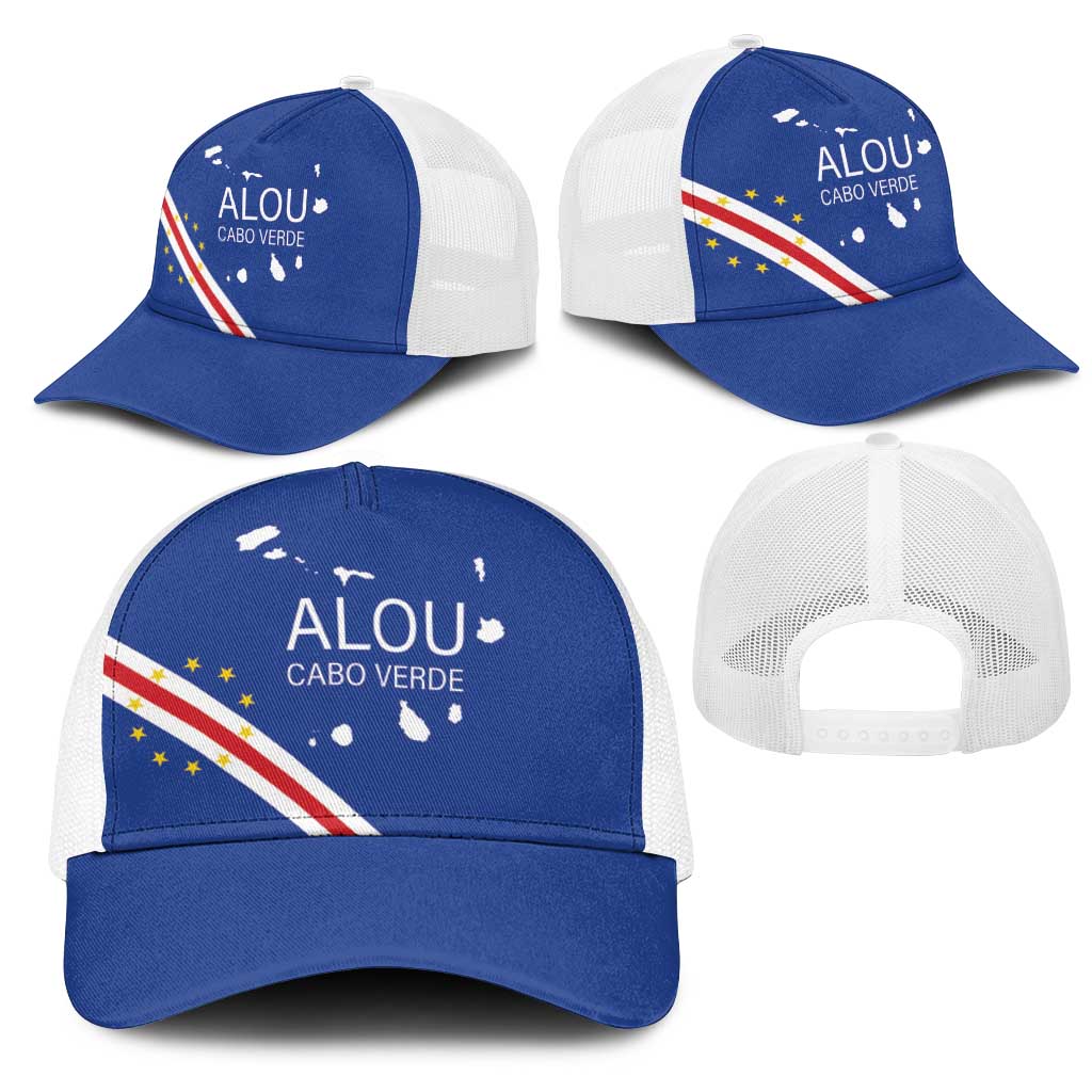 Alou Cabo Verde Football Mesh Trucker Cap Island Map Flag Pride