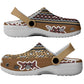 Mali Mud Cloth Clogs Shoes Traditional Bologan Pattern - African Pride
