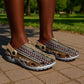 Mali Mud Cloth Clogs Shoes Traditional Bologan Pattern - African Pride
