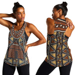 Mali Mud Cloth Village Legacy Women Racerback Tank African Tribal Pattern - African Pride