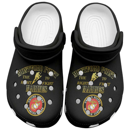 Montford Point Marines Clogs Shoes African American Heroes Black - African Pride
