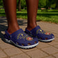 Montford Point Marines Clogs Shoes African American Heroes Navy Blue - African Pride