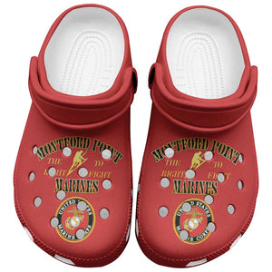 Montford Point Marines Clogs Shoes African American Heroes Red - African Pride