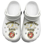 Montford Point Marines Clogs Shoes African American Heroes White - African Pride