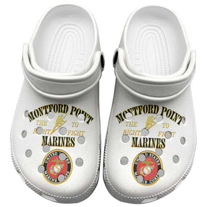 Montford Point Marines Clogs Shoes African American Heroes White - African Pride
