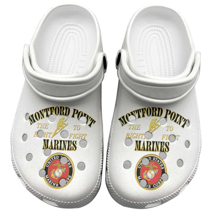 Montford Point Marines Clogs Shoes African American Heroes White - African Pride
